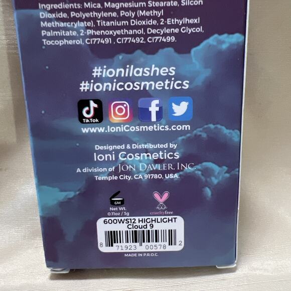 Ioni Face Highlighter Cloud 9 11 Oz./3g - Picture 6 of 6